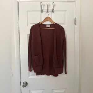 Universal Thread Mauve Open Cardigan